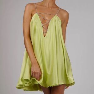 The Dolls House Harmony Swing Dress in Lime